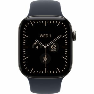 Apple Watch Series 12 Smartwatch - 42 mm Case Height - 37 mm Case Width - Natürlich Tasche, Farbe - Blau Band Color - Tita