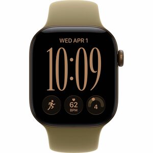 Apple Watch Series 12 Smartwatch - 46 mm Case Height - 40 mm Case Width - Dunkelbronze Tasche, Farbe - Oliv Band Color - A