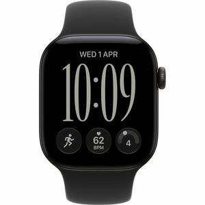 Apple Watch Series 12 智能手表 - 46 毫米 Case Height - 40 毫米 Case Width - 黑 Case Color - 黑 Band Color - 铝 机箱材料 - 无线局域网 - 光学心率传感器