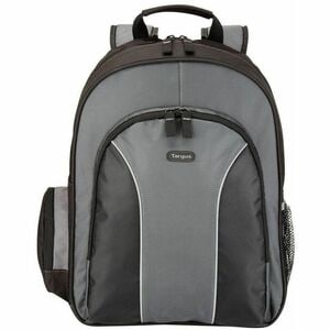 Targus Essential TSB023EU Carrying Case (Backpack) for 39.1 cm (15.4") to 40.6 cm (16") Notebook - Black, Grey - Polyester