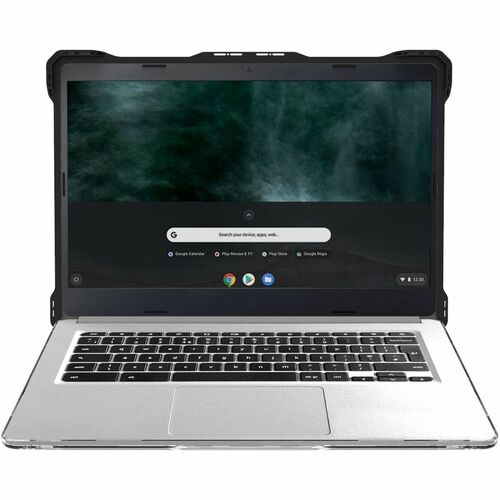 MAXCases Extreme Shell-L Rugged Case for HP Chromebook - Textured Grip - Black/Clear - TAA Compliant - Impact Absorbing, I