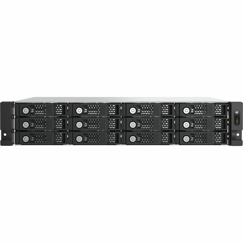 QNAP TL-R1200PES-RP 12 x Total Bays DAS Storage System - 2U Rack-mountable - 0 x HDD Installed - RAID Supported