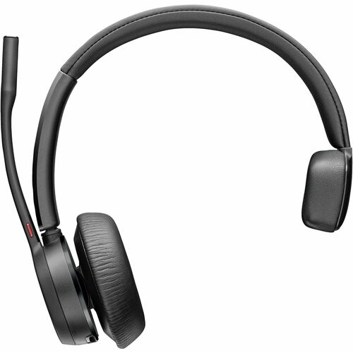Poly Voyager 4300 UC 4310 Kabel/Kabellos Kopfbügel, Auf den Ohren Mono Headset - Schwarz - Siri, Google Assistant - Monaur