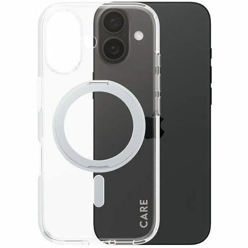 CARE Case for Apple iPhone 16 Smartphone - Transparent, Silver - Drop Resistant, Yellowing Resistant, Scratch Resistant, S