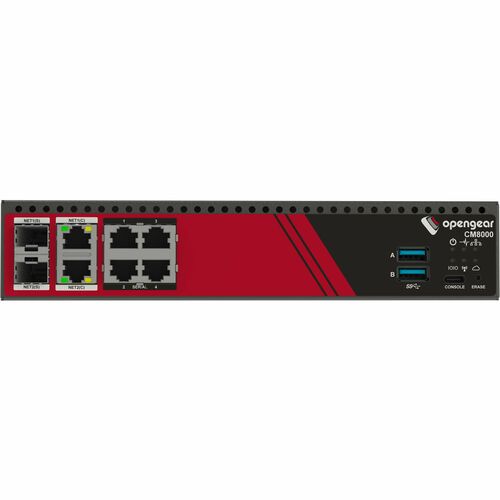 Opengear CM8004-C Device Server - 3,91 GB - Verdrilltes, Glasfaserleitung - 2 Gesamtzahl Erweiterungssteckplätze - 2 x Net