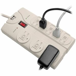 Eaton Tripp Lite Series Protect It! 8-Outlet Surge Protector, 8 ft. Cord with Right-Angle Plug, 1440 Joules, Diagnostic LE