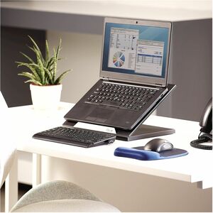 Fellowes Designer Suites™ Laptop Riser - Up to 17" Screen Support - 25 lb Load Capacity - 4" Height x 13.19" Width x 11.19