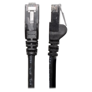 Belkin Cat. 6 UTP Patch Cable - RJ-45 Male - RJ-45 Male - 15ft - Black