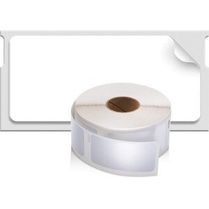 Dymo LabelWriter Small Multipurpose Labels - 1" Width x 2 1/8" Length - Direct Thermal - White - 500 / Roll - 500 / Roll