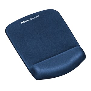 Fellowes® PlushTouch™ Foam Mouse Pad Wrist Support with MICROBAN® - Blue (9287301) - 1" x 7.25" x 9.38" Dimension - Blue -
