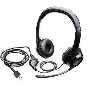 HEADSET COM FIO ESTEREO USB LOGITECH H390 PRETO W