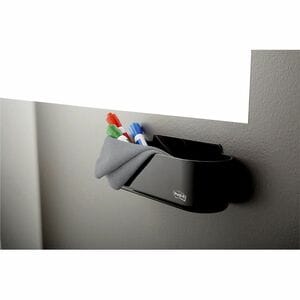 Post-it® Dry-Erase Accessory Tray - 5.2" Height x 8.4" Width x 3" Depth - Plastic - Black - 1 Each