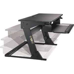 3M Precision Standing Desk - Holds up to 35 lb Load Capacity - 29.2 in x 22.2 in Footprint, Fits 24 in Deep Desk - Medium 