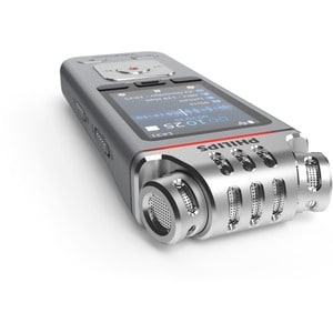 Philips VoiceTracer DVT4110 Audio Recorder for Lectures - 8 GB - Voice Activated - 3 Stereo Mics - up to 36 hours recordin