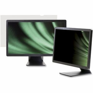 3M Anti-glare Privacy Screen Filter - Black, Matte - 1 Each - For 61 cm (24") Widescreen LCD Monitor - 16:9 - Blue Light R