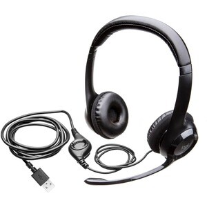 Auriculares Logitech ClearChat H390 Cableado Sobre la cabeza Estéreo - Negro, Plata - Binaural - Circumaural - 20Hz a 20kH