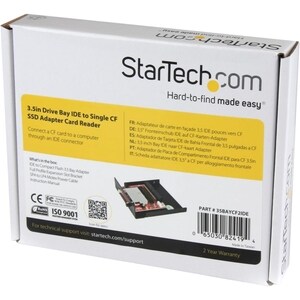 StarTech.com 3.5in Drive Bay IDE to Single CF SSD Adapter Card Reader - CompactFlash Type I