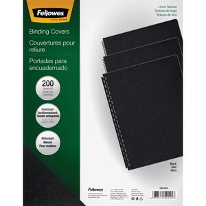 Fellowes Expressions Oversize Linen Presentation Covers - 11.3" Height x 8.8" Width x 0.1" Depth - For 8 3/4" x 11 1/4" Sh
