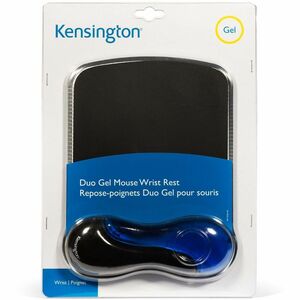 Kensington Duo Gel 62401 Mouse Pad - x 184.1 mm x 241.3 mm Dimension - Black & Blue - 1 Each
