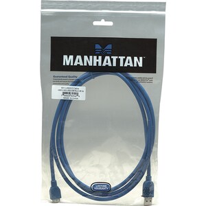 Manhattan Cable USB V3.0 A-Micro B 2.0M Azul - Cable for Concentrador USB, Portátil, Cámara, PDA, Computadora de escritori