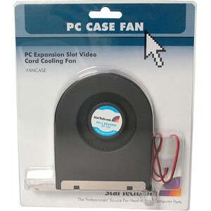 StarTech.com Expansion Slot Rear Exhaust Cooling Fan with LP4 Connector - 11.72m³/h Maximum Airflow - 2200 rpm - Ball Bear