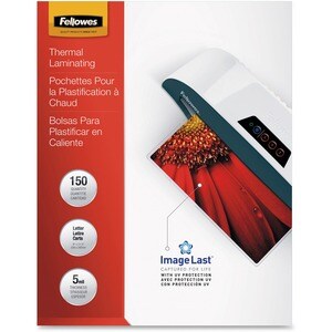 Fellowes ImageLast Jam-Free Premium Thermal Laminating Pouches - Sheet Size Supported: Letter - Laminating Pouch/Sheet Siz