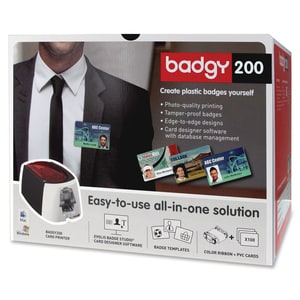 Badgy Badgy200 Single Sided Desktop Dye Sublimation/Thermal Transfer Printer - Color - Card Print - USB - 11 Second Mono -