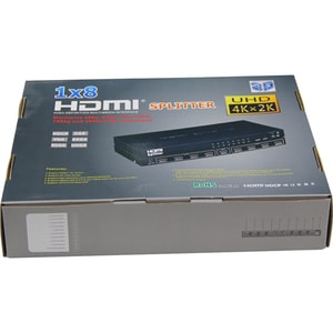 4XEM 8 Port HDMI 4K Splitter - 340 MHz to 340 MHz - 1 x HDMI In - 8 x HDMI Out