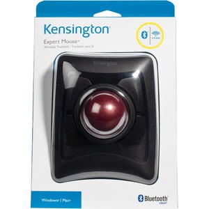 Kensington Expert Mouse TrackBall - Optical - Wireless - Bluetooth/Radio Frequency - Black - USB - Trackball