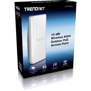 TRENDnet TEW-740APBO IEEE 802.11n 300 Mbit/s Wireless Access Point - TAA Compliant - 2.40 GHz - 2 x Network (RJ-45) - Pole