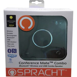 Spracht Conference Mate Combo Bluetooth Wireless and USB Combo Speaker - USB - Microphone - AC Adapter, Battery, USB - Por