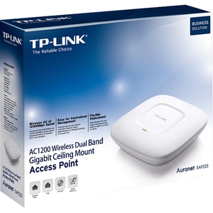 TP-Link EAP225 Dual Band IEEE 802.11ac 1.32 Gbit/s Wireless Access Point - Indoor - 5 GHz, 2.40 GHz - 3 x Internal Antenna