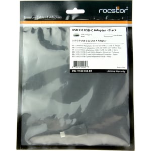 Rocstor Premium USB-C to USB-A Converter M/F - USB 2.0 - USB Type C to Adapter Converter - For use of USB C devices such a