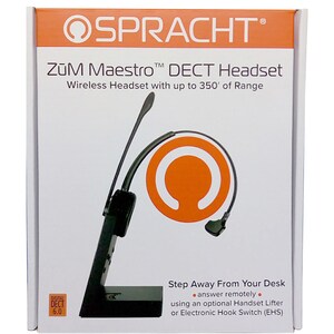 Spracht ZUM Maestro DECT Headset - Mono - Wireless - DECT 6.0 - 350 ft - 32 Ohm - 300 Hz to 3.40 kHz - Over-the-head - Mon