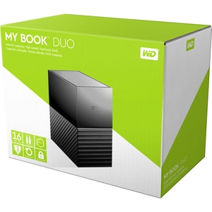 WD 16TB My Book Duo Desktop RAID External Hard Drive - USB 3.1 - 2 x HDD Supported - 20 TB Supported HDD Capacity - 16 TB 