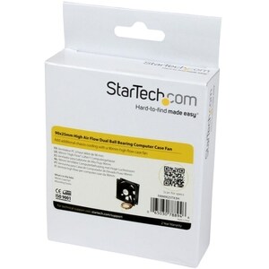 StarTech.com 1 Each Cooling Fan - 85.29m³/h Maximum Airflow - 2600 rpm - 33 dB Noise - TX3 - Plastic