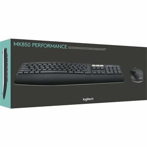 COMBO TECLADO E MOUSE SEM FIO LOGITECH MK850 CINZA