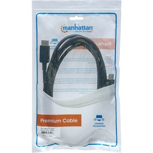 DisplayPort 1.2 Cable, 4K@60hz, 3m, Male to Male, Equivalent to Startech DISPL3M, With Latches, Fully Shielded, Black, Lif