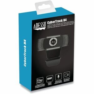 Adesso CyberTrack CyberTrack H4 Webcam - 2.1 Megapixel - 30 fps - Black - USB 2.0 - 1920 x 1080 Video - CMOS Sensor - Manu