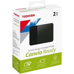 Disco Duro Pórtatil Toshiba Canvio Ready HDTP320XK3AA - Externo - 2TB - Negro - MAC Dispositivo compatible - USB 3.0 - 1 S