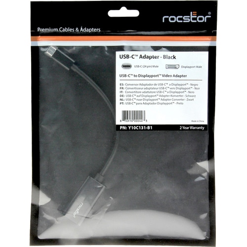 Rocstor Premium USBC to DisplayPort Adapter M/F USB TypeC to DP