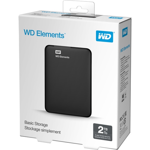 2TB WD ELEMENTS USB 3.0 PORTABLE HD