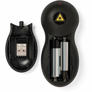 Kensington Wireless Presenter with Red Laser - Nano Receiver - Wireless - Radio Frequency - 2.40 GHz - Black - USB Type A 