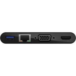 Belkin USB-C Multiport Adapter, USB-C to HDMI - USB A 3.0 - VGA, up to 100W Power Delivery, up 4k Resolution - for Noteboo