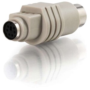 C2G PS/2 Female to AT Male Keyboard Adapter - 1 x 6-pin Mini-DIN (PS/2) Female - 1 x 5-pin DIN Male - Beige - 1 Each