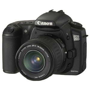 Canon EOS 20D 8.2 Megapixel Digital SLR Camera with Lens - 18 mm - 55 mm - 4.6 cm (1.8")LCD - SLR Viewfinder - 3.1x Optica