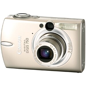 Canon Digital IXUS 750 7.1 Megapixel Compact Camera - Beige - 6.4 cm (2.5")LCD - Optical Viewfinder - 3x Optical Zoom - 4x