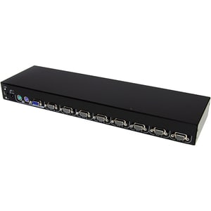 StarTech.com 8-port KVM Module for Rack-mount LCD Consoles with additional PS/2 and VGA Console - 8 Port - 1U - Rack-mount