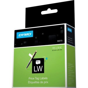 Dymo Label Writer Price Tag Labels - 7/8" Width x 2" Length - Permanent Adhesive - Direct Thermal - White - 400 / Roll