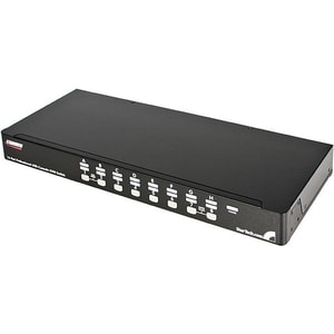 StarTech.com 16 Port 1U Rackmount USB PS/2 KVM Switch with OSD - Control up to 16 USB or PS/2-connected computers from one